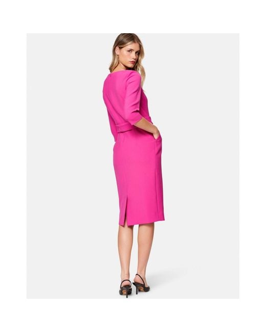 Helen Mcalinden Pink Esme Cyclamen Dress