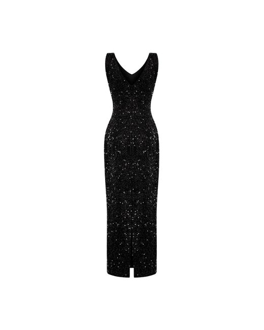 Elsava Black Nox Sequin Dress