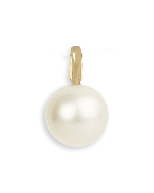 Maya Brenner White Perla Pendant