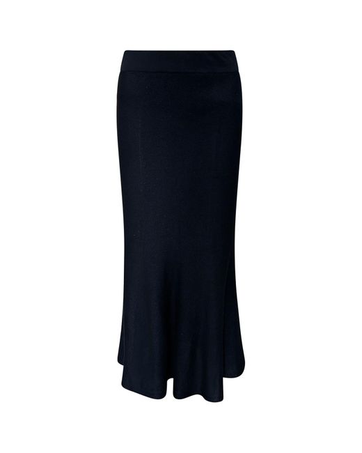 Perlavera Black Pony Knitted Elastic Waist Band Skirt