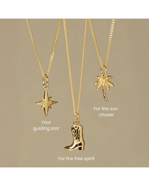 Muru Metallic Palm Tree Necklace