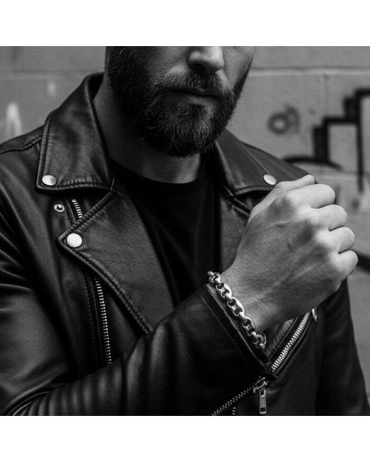 Tg-Jewellery by Tamara Gervasio Metallic Anchor Link Bracelet – Sterling for men