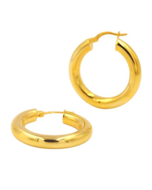 1610Istanbul Metallic Istanbul Hoop Earrings