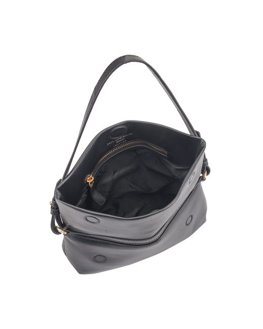 Paul Costelloe Black Theodora Leather Shoulder Bag