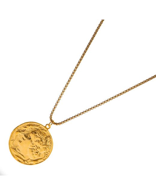 Ebru Jewelry Metallic Alexander's Victory Medallion Necklace