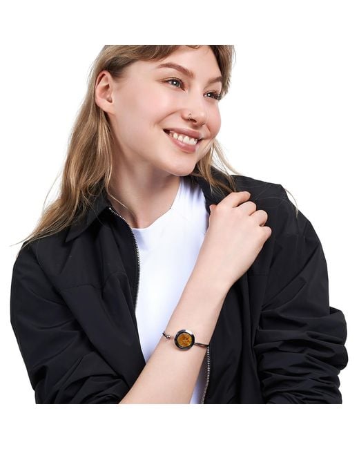 My Little Nature Blue Premium Quality Designer Cuff Bracelet With Genuine Amber Stones – Gift For Her