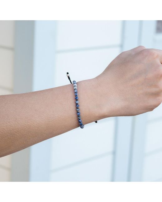 Harbour Uk Blue Orion Sodalite Rope Bracelet
