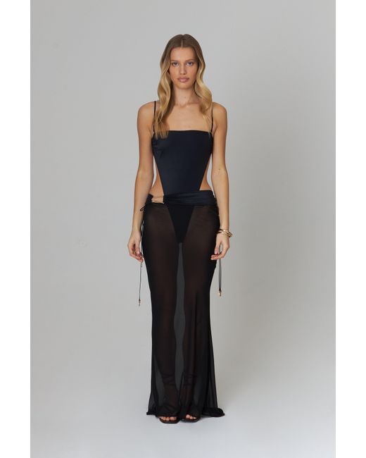 Bianca Resortwear Gray Kira Maxi Skirt