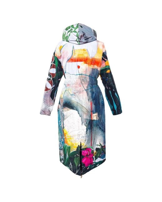 ARTISTA Blue Hooded Forest Jacket
