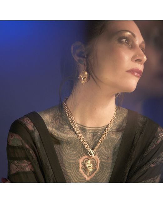 IN CAUDA VENENUM Metallic Anahita Earrings