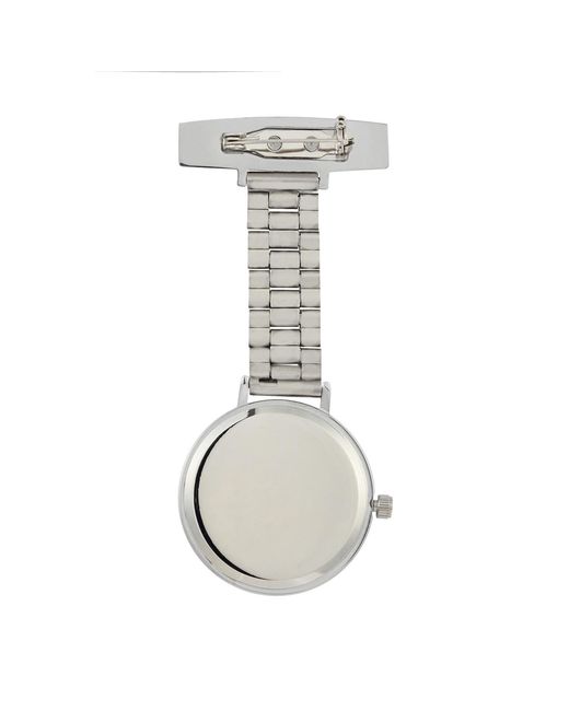 Bermuda Watch Company Black Annie Apple Meraki Gunmetal/silver Link Nurse Fob Watch