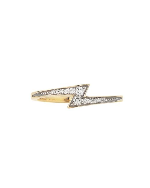 Zoe & Morgan White Zap Diamond Ring