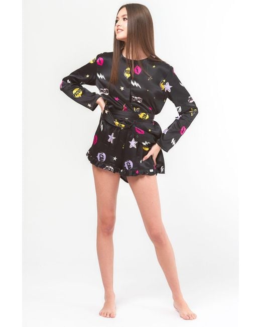 Favette Black The Silk Shorts — Fragile Like A Bomb