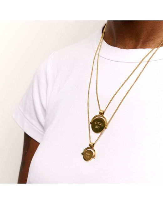 Hoops + Chains LDN Metallic Destiny Hell Yes/Fuck No Spinner Chain