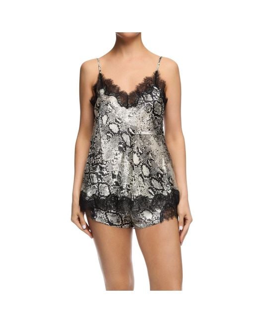 SAINTED SISTERS Green Scarlett Ivory Snake Camisole