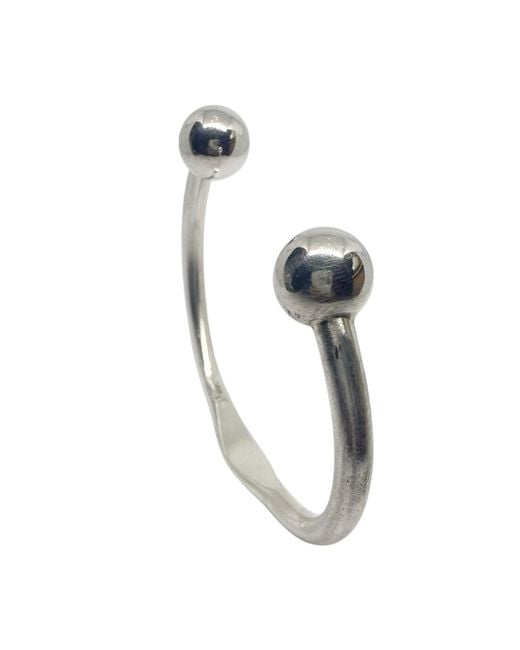 Tg-Jewellery by Tamara Gervasio Blue Solid Recycled Sterling Cuff Torque Bangle – Handcrafted Sterling for men