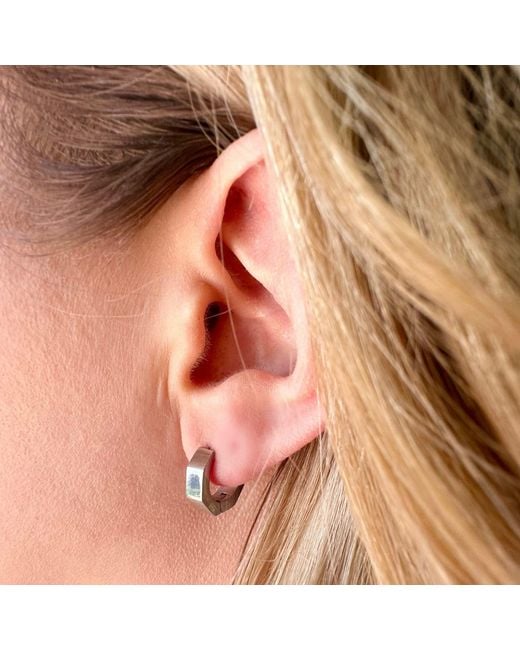 Evie Jewelry Metallic Momentum Waterproof Huggie Hoop Earrings