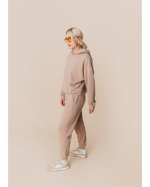 Ocio Leisurewear Gray Neutrals Oversized Hoodie