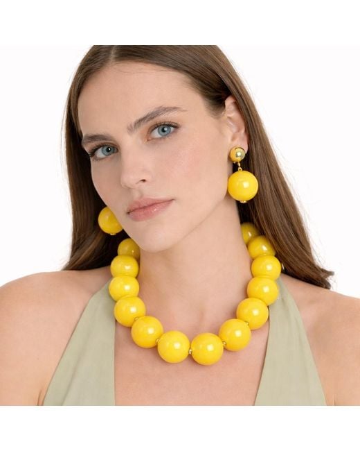 Michael Nash Jewelry Metallic Marylynn Ball Drop Earrings