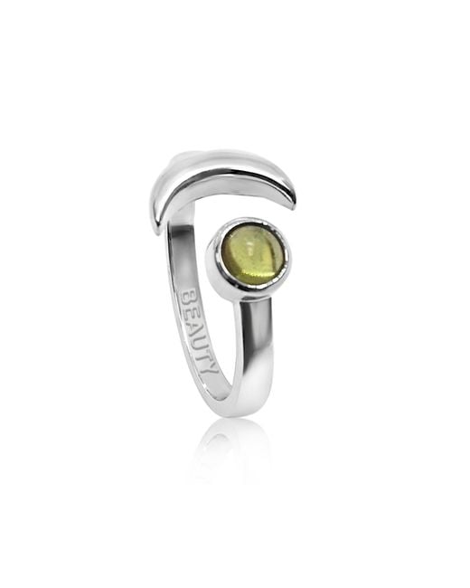 The Jewellery Store London Green Adjustable August Beauty Birthstone Ring