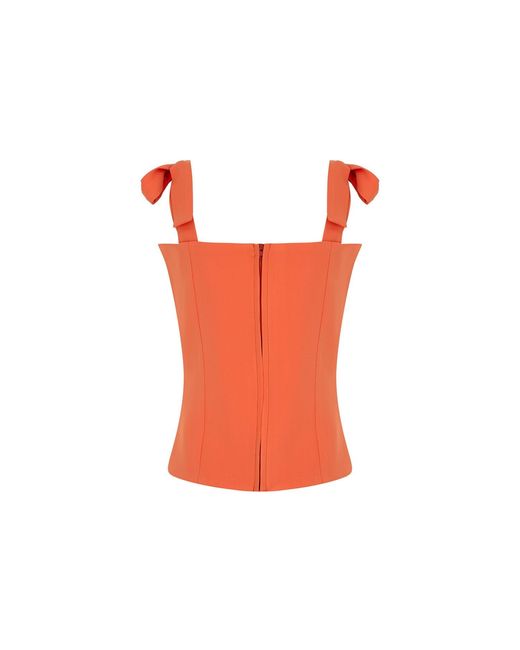 Herfetch Orange Neutrals Midi Yuzana Top-Coral