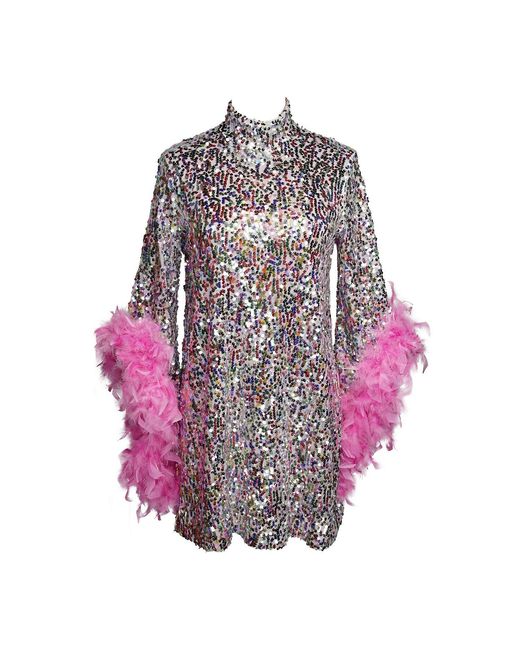 Jennafer Grace Purple Time Warp Unicorn Sequin Mod Mini