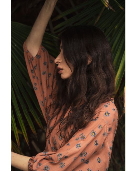 Em & Shi Pink Cinnamon Daisy Mini Dress
