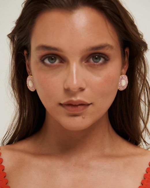 Ornare the Label Pink Siren Earrings