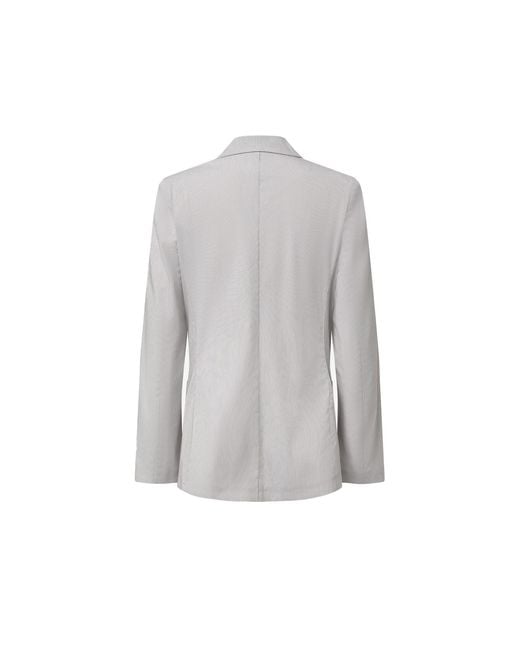 Audrey Vallens Gray Pinstripe Blazer