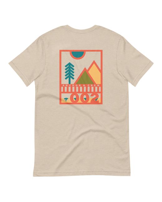 Anchor and Crew Natural Neutrals Desert Dust Two Field Notes Organic Cotton T-Shirt for men