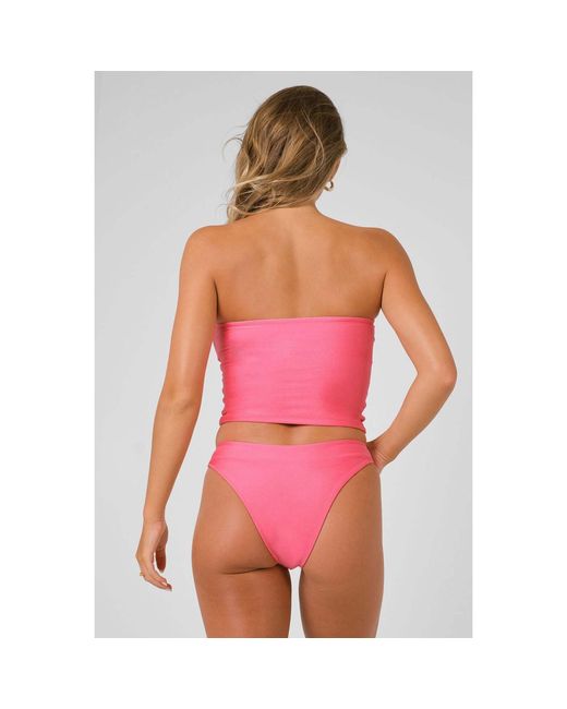 Blackbough Swim Pink Dosia Cut-Out Tube Top Beso