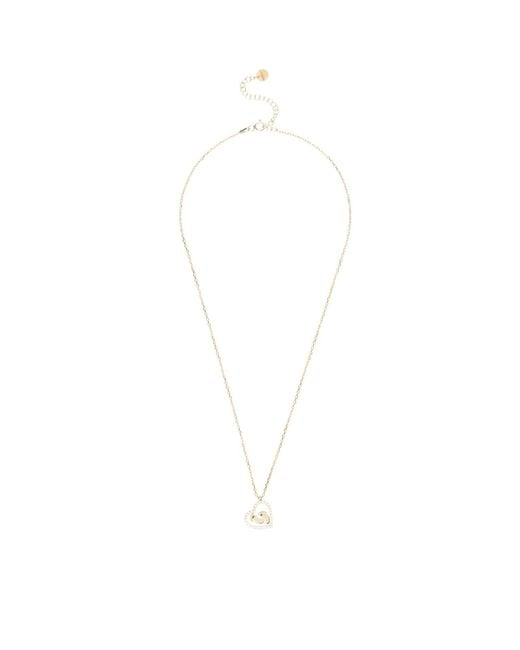 Latelita London Metallic Heart Mum Pendant Necklace