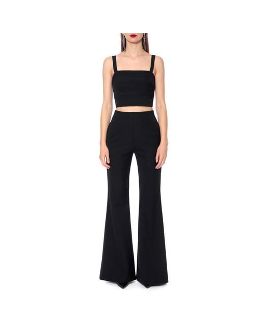 AGGI by HALEWSKI Black Lili Moonless Night Crop Top