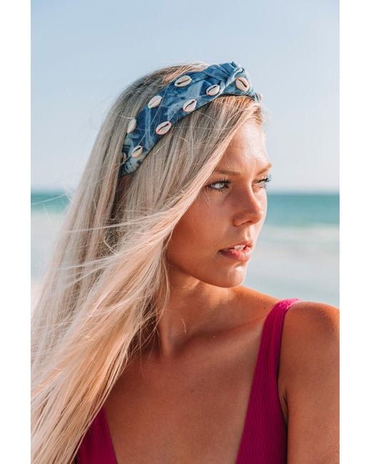 Adriana Pappas Designs Blue Denim Confetti Headband