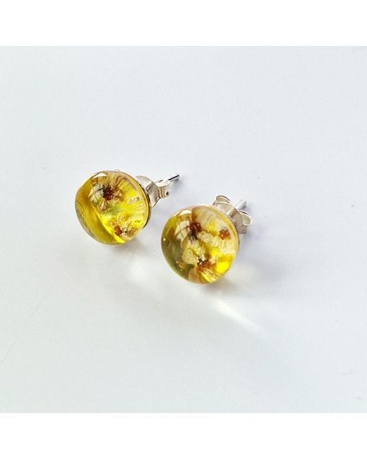 Laura Daili Yellow A Wild Sunny Summer Meadow Earrings