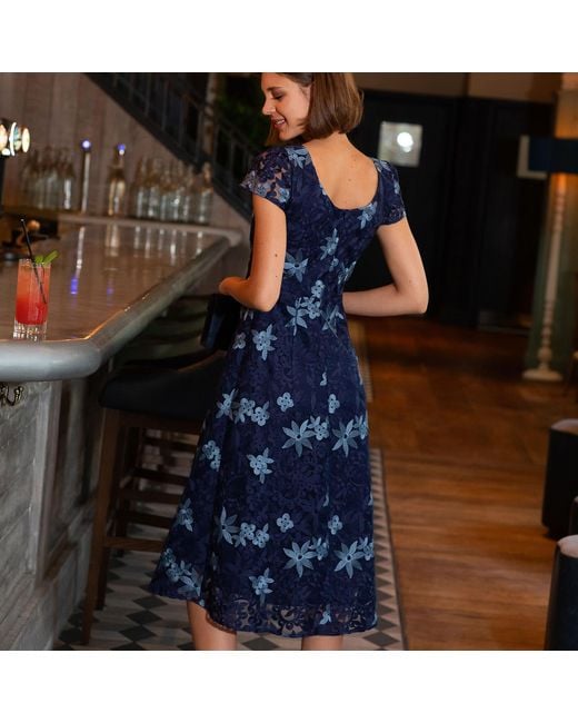 Alie Street London Blue Charlotte Lace Dress