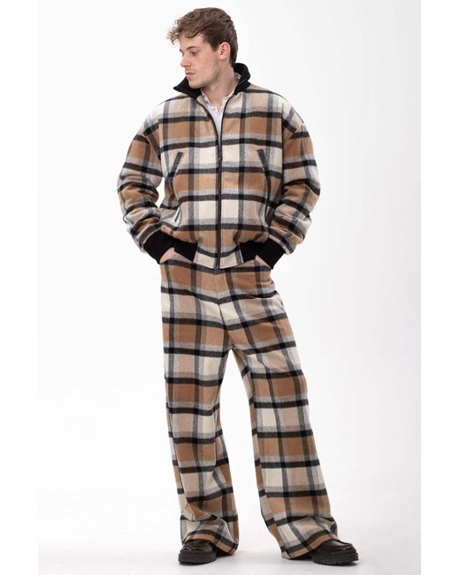 Maison Bogomil Multicolor Plaid Bomber Jacket for men