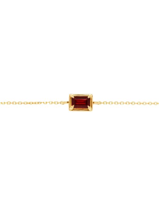 Belinda Jewelz Red Garnet Birthstone Bolo Bracelet
