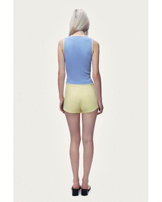 Nocturne Blue Button-Embellished Knit Top