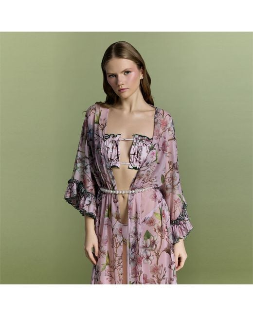 Nur Karaata Pink Mango Mojito Beach Dress