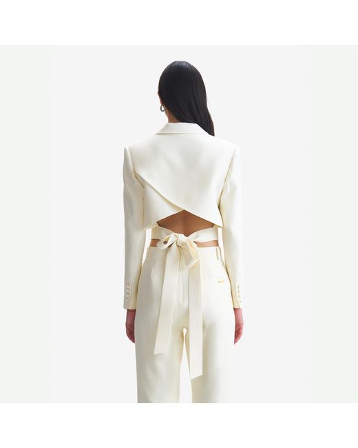 Emma Wallace White Lucile Jacket