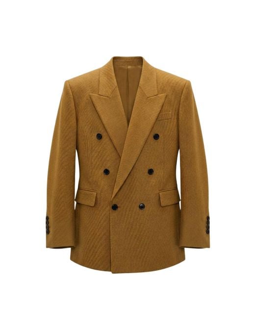 OSCARMORRIS Brown Maestro Camel Jacket for men