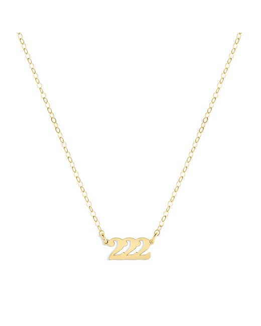 SET & STONES Metallic Angel Numbers Necklace- Two