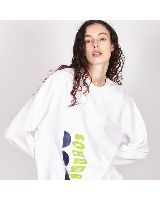 SOHUMAN White Aliu Organic Cotton Sweatshirt