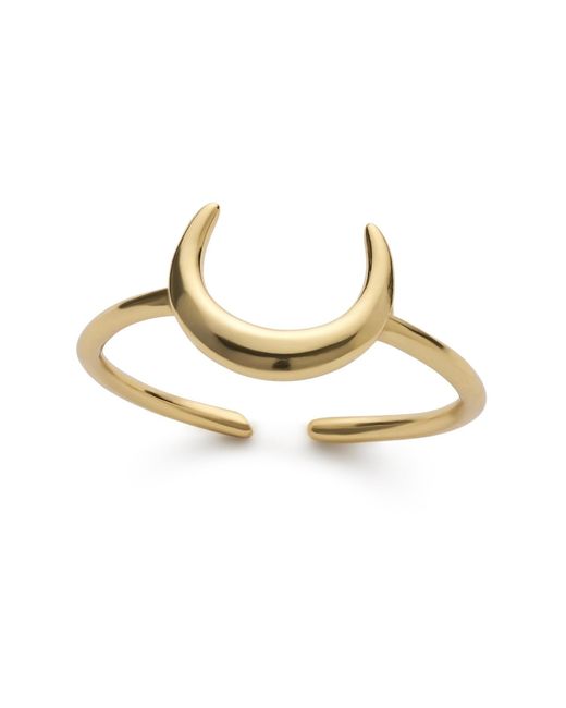 Elk & Bloom Metallic Dainty Moon Stacking Ring