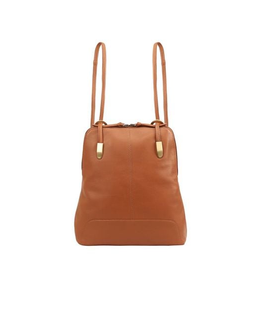 Lloyd Baker Brown Shirdi Leather Backpack
