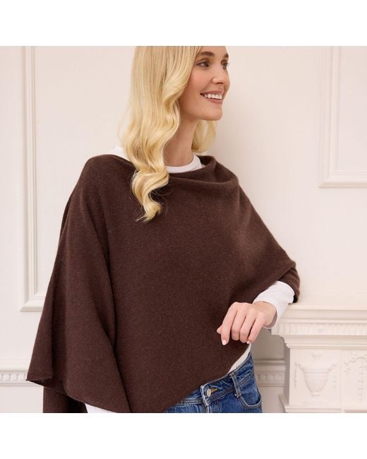Cove Brown Lucy Multi Way Cashmere Wrap