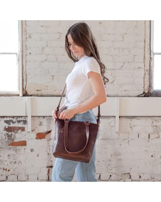 Hides Leather Co. Brown Handmade Large Leather Tote Shoulder Bag