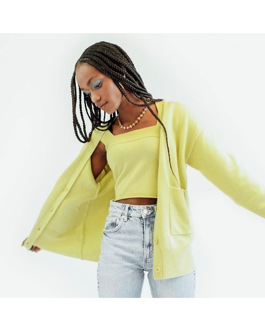 Zenzee Yellow Cashmere Bralette