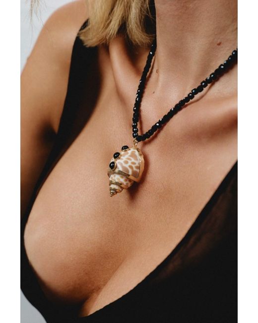 Adriana Pappas Designs Metallic Crystal Coast Necklace